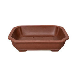 Pot bonsaï rectangulaire en terre cuite – 15,2 × 12,5 cm