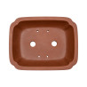 Pot bonsaï rectangulaire en terre cuite – 15,2 × 12,5 cm