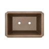 Pot bonsaï rectangulaire marron 0,25 L – 12 × 8,6 cm