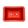 Pot bonsaï rectangulaire terracotta 1 L – 17,6 × 12,5 cm
