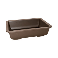 Pot bonsaï rectangulaire marron 1,5 L – 20 × 14,3 cm