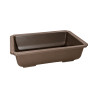 Pot bonsaï rectangulaire marron 1,5 L – 20 × 14,3 cm