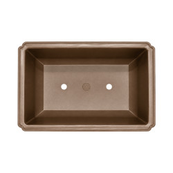 Pot bonsaï rectangulaire marron 2 L – 24,5 × 17,5 cm