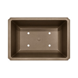 Pot bonsaï rectangulaire marron 7 L – 35,3 × 26,4 cm