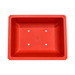 Pot bonsaï rectangulaire rouge 11,7 L – 42,2 × 33,5 cm