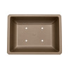 Pot bonsaï rectangulaire marron 11,7 L – 42,2 × 33,5 cm