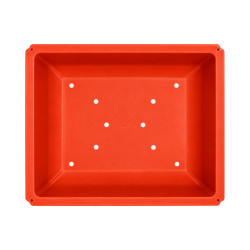 Pot bonsaï rectangulaire rouge 19,5 L – 49,8 × 41,9 cm