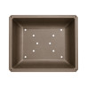 Pot bonsaï rectangulaire marron 19,5 L – 49,8 × 41,9 cm