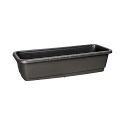 Jardinière rectangulaire café 74L