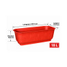 Jardinière rectangulaire terracotta 18 L – 49,5 cm