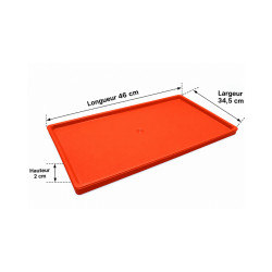 Sous-plat rectangulaire terracotta – 46 × 34,5 cm