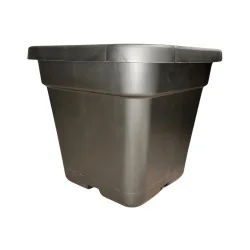 Pot carré gris 10 L
