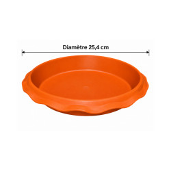 Sous-plat rond terracotta – Ø 25,4 cm