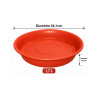 Sous-plat rond terracotta 1,7 L – Ø 24,1 cm