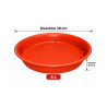 Sous-plat rond terracotta 4 L – Ø 30 cm