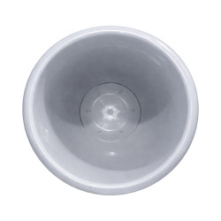 Pot rond gris 65L 57cm