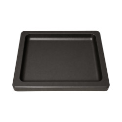 Sous-plat rectangulaire noir – 16,5 × 12 cm