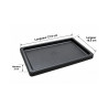 Sous-plat rectangulaire noir – 27,5 × 19,5 cm