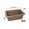 Pot bonsaï rectangulaire marron 0,3 L – 13 × 9,5 cm