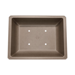 Pot Bonsaï rectangulaire café 11,7L