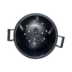 Pot SERB noir 30 L avec poignées – Ø40 × H33 cm
