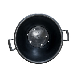 Pot SERB noir 35 L avec poignées – Ø45 × H37 cm