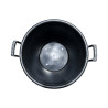 Pot SERB noir 70 L avec poignées – Ø55 × H44 cm