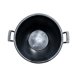 Pot SERB noir 90 L avec poignées – Ø60 × H48 cm