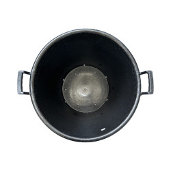 Pot SERB noir 110 L avec poignées – Ø65 × H51 cm