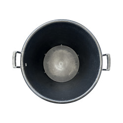 Pot SERB noir 130 L avec poignées – Ø70 × H51 cm