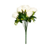 Bouquet 6 Roses Blanches Artificielles