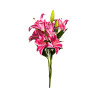 Bouquet de Lys Rose Foncé Artificiels