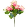 P09 Bqt 6 Roses Rose degradé ext clair