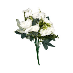 Bouquet Grosse Pivoine – Blanc