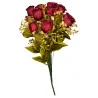 X001 Bqt 20 roses - Rouge Bordeau