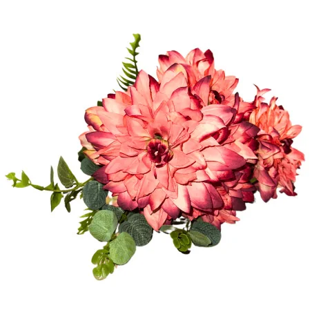 P25 Bqt Dahlia Dégradé bordeau rose