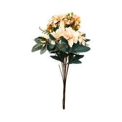 Bouquet 3 Fleurs Artificielle – Beige Clair Saumon