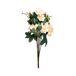 Bouquet 3 Fleurs Artificielle – Saumon Rose Clair