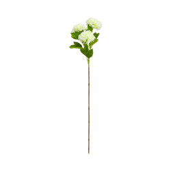 Branche hortensia blanc artificiel 3 têtes
