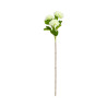 Branche hortensia blanc artificiel 3 têtes