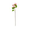 Branche hortensia rose artificiel 3 têtes