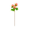 Branche hortensia orange artificiel 3 têtes