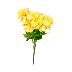 Bouquet Chrys-Dahlia Artificiel Jaune