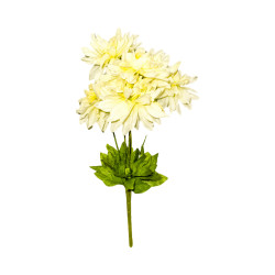 Bouquet Chrys-Dahlia Artificiel Blanc