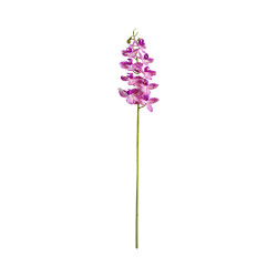 Orchidée Blanche Striée Mauve Artificielle