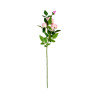 Tige 4 Roses et 1 Bouton Rose Clair Artificielle