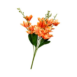Branche Magnolia Orange Clair Artificielle
