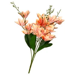 P06 Branche Fleur #12 Orange Bord Clair