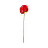 Tige d’Anthurium Artificiel – Rouge Tacheté Marron