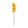 Cymbidium Jaune Cœur Rouge Artificiel
